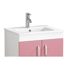 Premier Housewares Kitchen Sink White Bathroom Undersink Cabinet Ceramic Sink Storage Bathroom Durable Bathroom Sinks w61 x d47 x h19cm