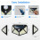 Ranpo 2x 100 LEDs Solar Wall Light Motion Sensor Outdoor Waterproof Lamp 8