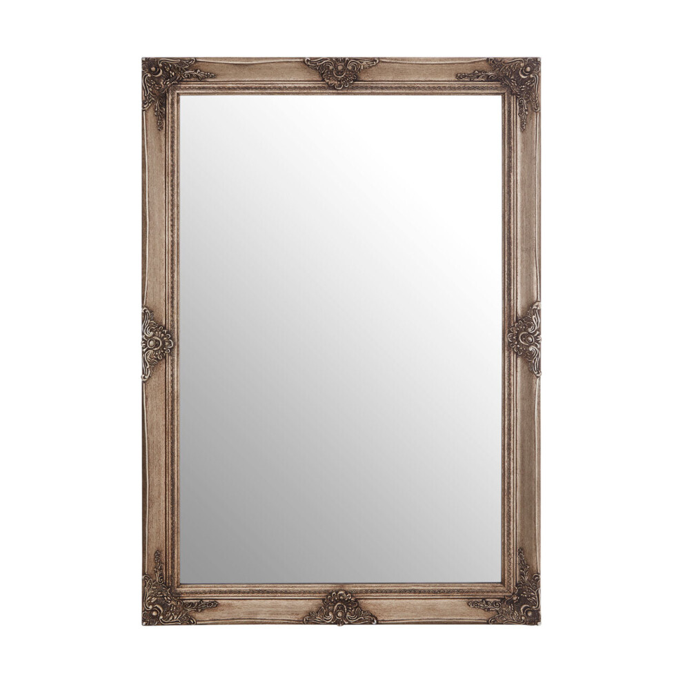 Premier Housewares Rectangular Wall Mirror/ Classic Mirrors For Bathroom / Bedroom / Garden Walls Fancy Wall Mounted Mirrors For Hallway