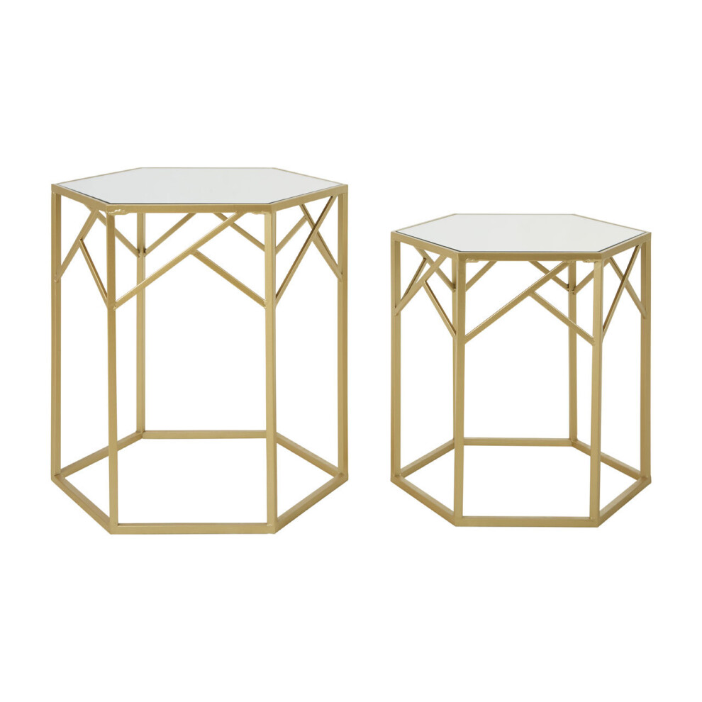 Avantis Set Of 2 Hexagonal Side Tables