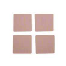 Premier Housewares Placemats And Coaster Square Sets 4 Pink Patterned Table Mats And Coasters Set Contemporary Coasters Durable Textured Coasters