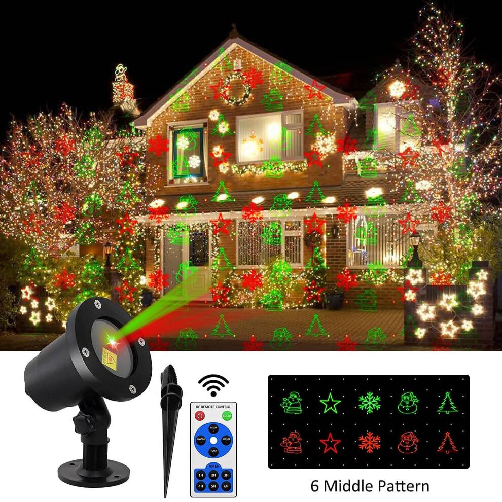 Christmas Projector Lights Waterproof Lamp Landscape Spotlights