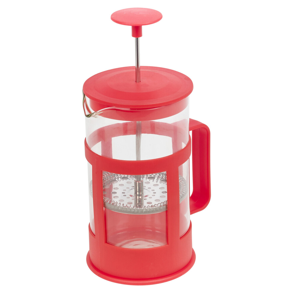 (Red) 9-12 Cup Glass CafetiÃ¨re French Filter Coffee Press 1L