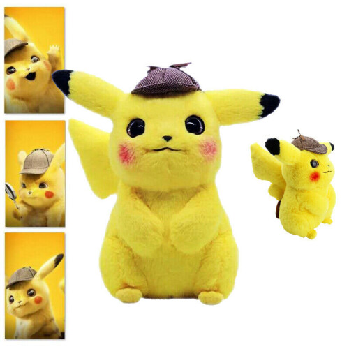 28CM Pokemon Detective Pikachu Soft Plush Teddy Doll Toys on OnBuy