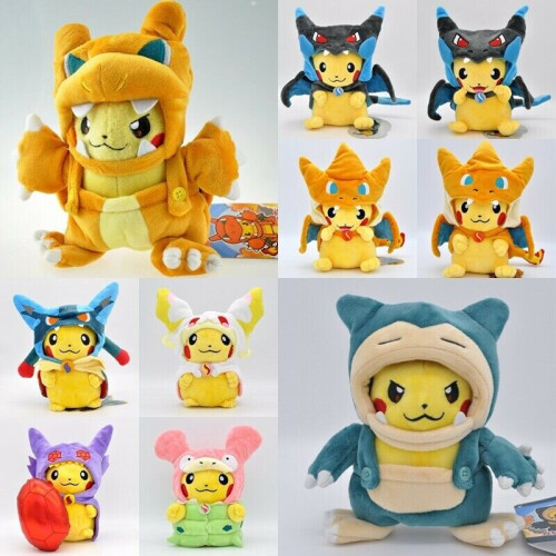 20CM Cosplay Pokemon Pikachu Soft Plush Toy Stuffed Doll