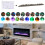 Living And Home (70 Inch) Recessed Electric Fireplace Insert LED Flame Fire 4