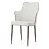 CAPRI PU CHAIRS WHITE WITH BLACK EDGE (2S) 1