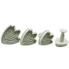 (3, Tulip Leaf) Fondant Plungers Cutters Various - Floral, Butterfly, Kitty, Tiger, Rabbits