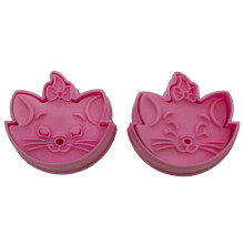 (6, Aristocats) Fondant Plungers Cutters Various - Floral, Butterfly, Kitty, Tiger, Rabbits