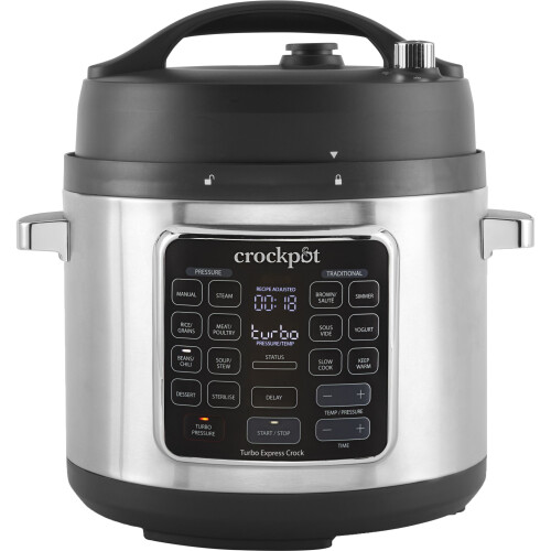 Crock-Pot Crock-Pot Crockpot CSC062 5,6 λίτρων πολυμάγειρας - Μαύρο/Ανοξείδωτο ατσάλι
