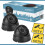 2 x Black Dome Dummy CCTV Cameras Security Cam With Red LED 2