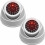 2 x Dummy CCTV Cameras White Dome Security Camera With Red LED 1