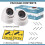 2 x Dummy CCTV Cameras White Dome Security Camera With Red LED 4