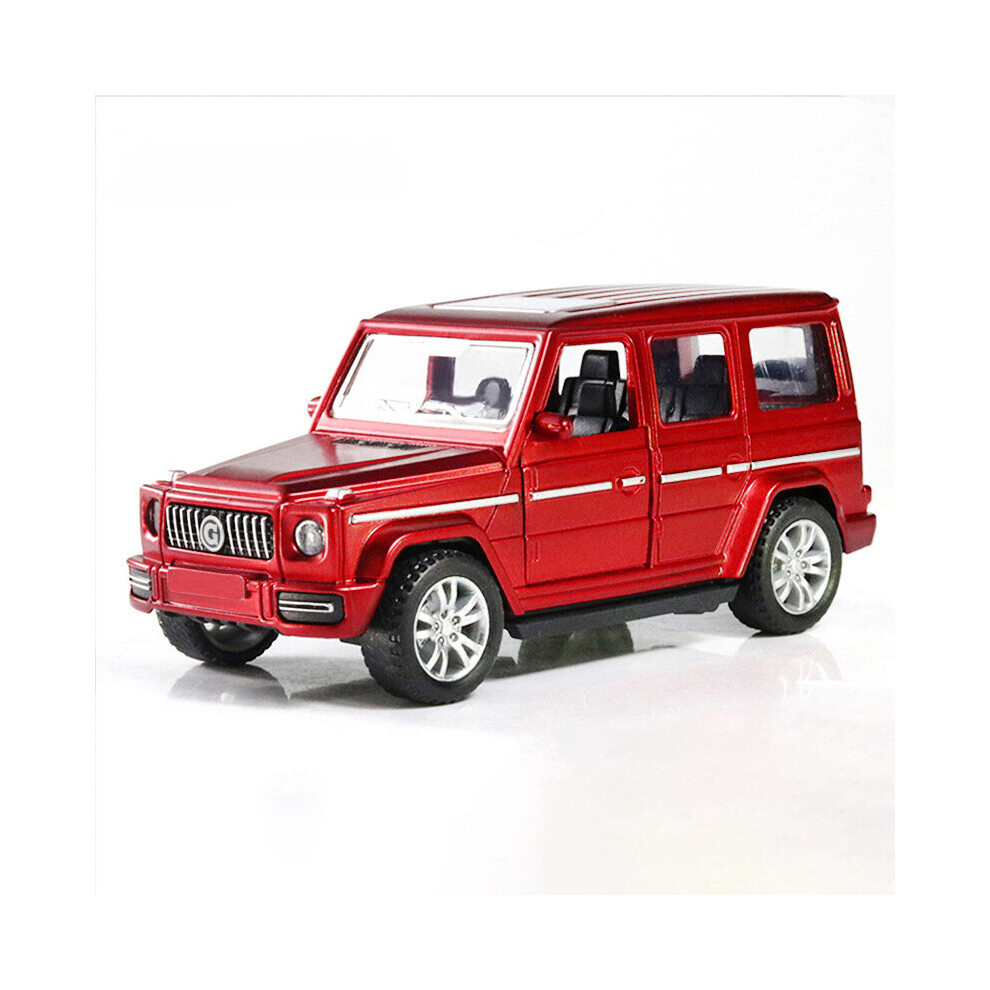 (B) Off-road Vehicle Alloy Car Model Door Boy Toy Car Cake Ornament Decoration Gift