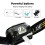 Lampe frontale étanche Super Bright Head Torch USB Rechargeable Headlamp 6