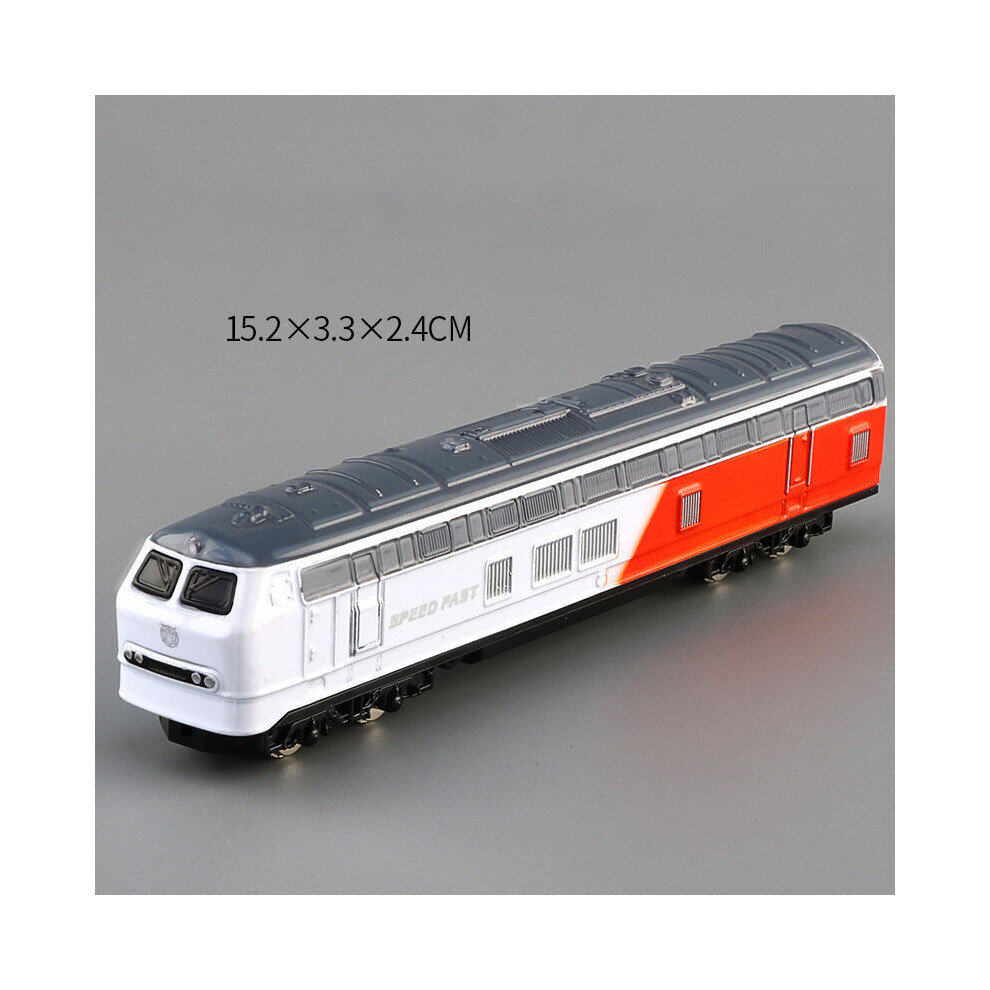 (J) Simulation Train Model Children's Green Leather Nostalgic Toy Sliding Toy Car Alloy High-speed Rail Light Rail Car Model