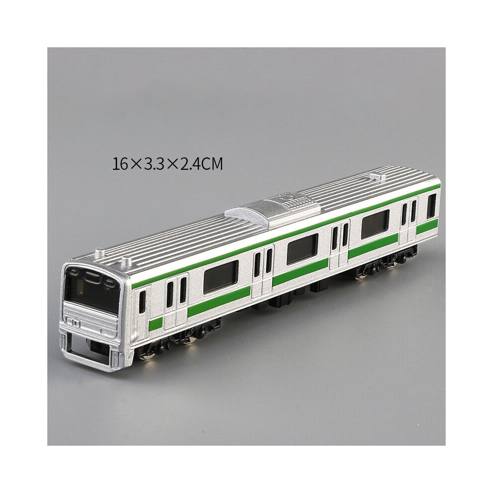 (F) Simulation Train Model Children's Green Leather Nostalgic Toy Sliding Toy Car Alloy High-speed Rail Light Rail Car Model