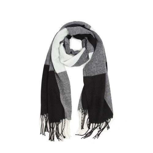 (Black) Woman  Warm Lattice Large scarf