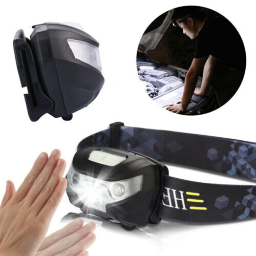 Lampe frontale étanche Super Bright Head Torch USB Rechargeable Headlamp 1