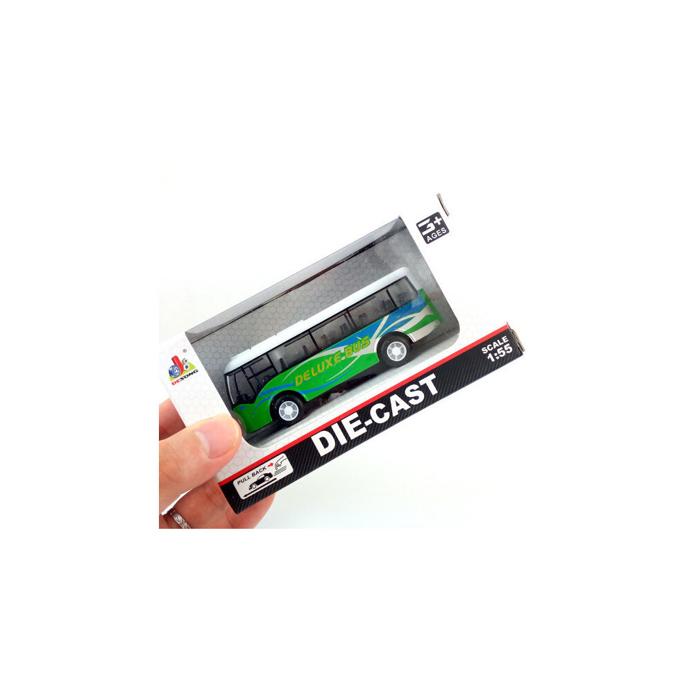 (D) Alloy Mini Bus Model Boy Toy Gift Car Model