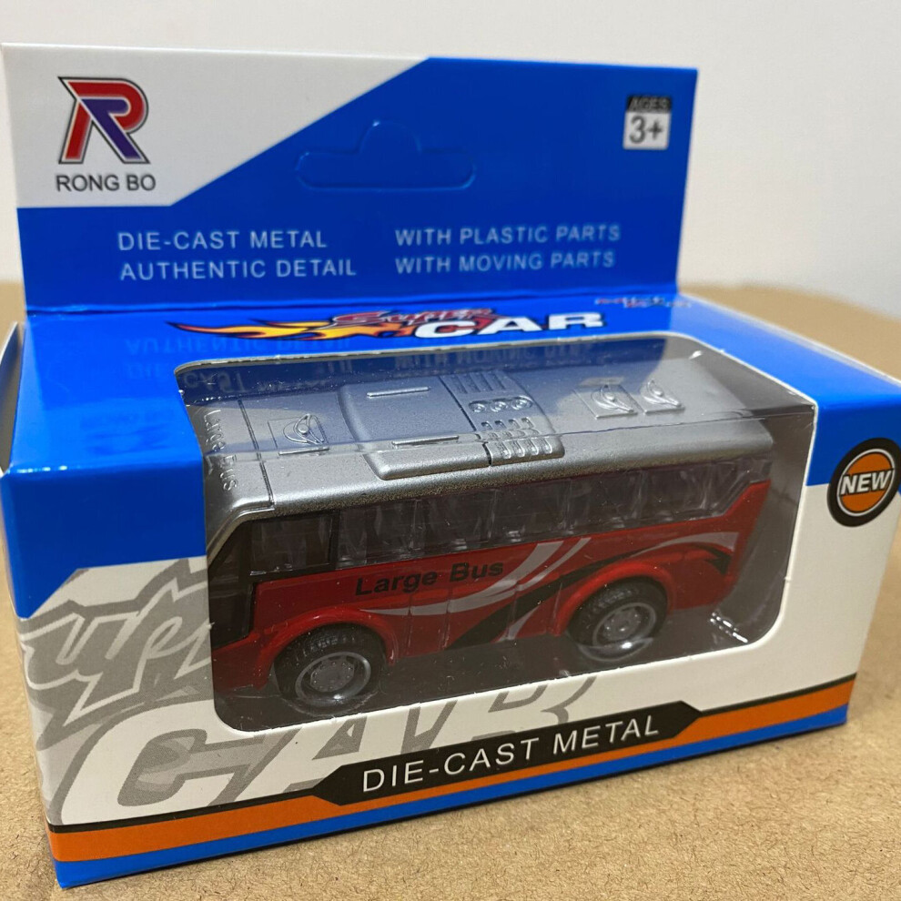 (G) Alloy Mini Bus Model Boy Toy Gift Car Model