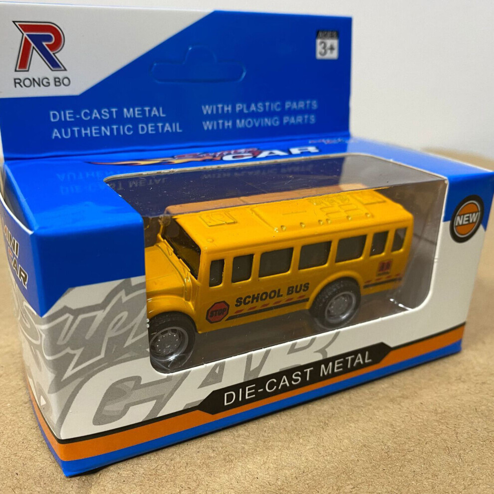 (E) Alloy Mini Bus Model Boy Toy Gift Car Model