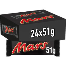 Mars Classic Single Chocolate Bar 51g (pack Of 24 Bars)