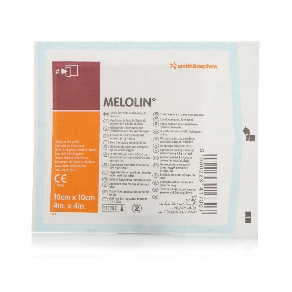 Smith & Nephew Melolin Sterile Dressings 10Cm X 10Cm - Pack Of 20 Light