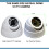 2 x Dummy CCTV Cameras White Dome Security Camera With Red LED 5