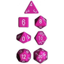 Chessex CHX25427 Dobbelstenen-Opaque Lichtpaars/Wit Set, Multicolor