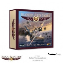 Warlord Blood Red Skies Midway Battlekrig - Strategiska Brädspel för Vuxna, WWII Wargaming Kit