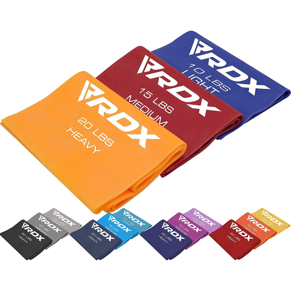 (Set 1) RDX Resistance Bands TPE 3 Level Set 1.5M Long