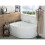 Beliani Right Hand Whirlpool Corner Bath with LED PARADISO 7