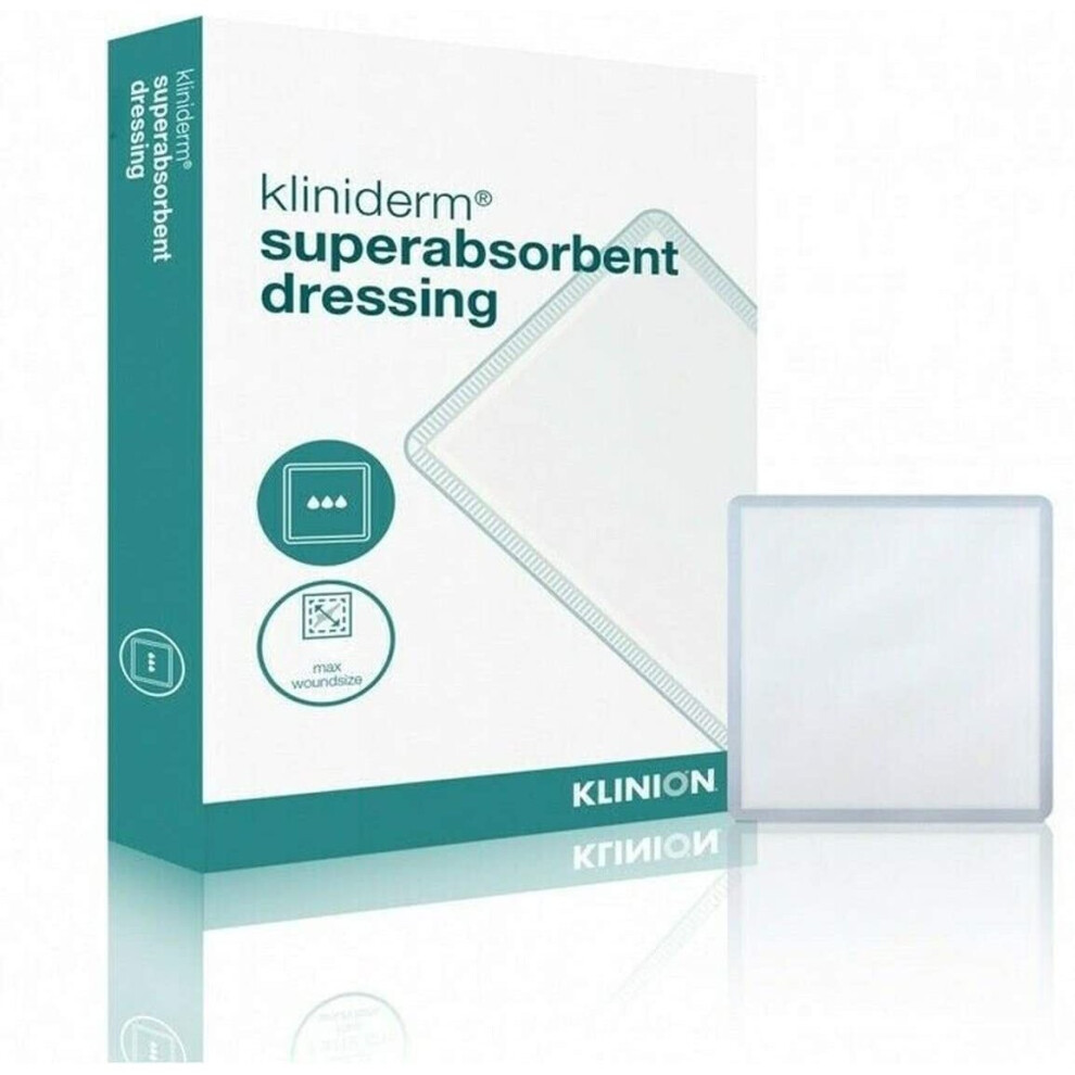Klinion Kliniderm Superabsorbent Dressings 20Cm X 40Cm - Pack Of 10