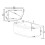 Beliani Right Hand Whirlpool Corner Bath with LED PARADISO 16