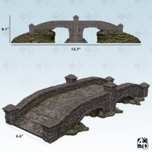 Warlock Tiles: Zubehör - 4D Settings Steinbrücke