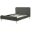 Beliani Fabric Double Bed Grey RENNES 3