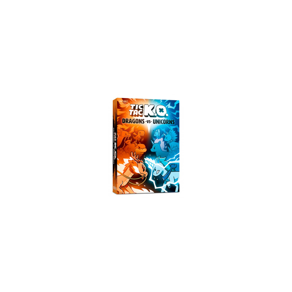 Photos - Board Game TeeTurtle Tic Tac KO Dragons VS Unicorns TT-TTKODU