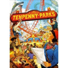 Thunderworks Games - Tenpenny Parks | Theme Park | Strategy Board Game | Polyomino Tiles | Competetive Worker Placement | Ages 14+ | Family Game for