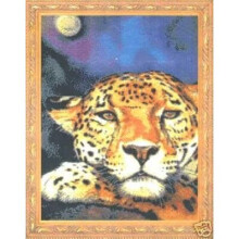 Jaguar Moon Cross Stitch Chart - Kustom Krafts - JW-032