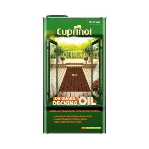 Cuprinol (Teak) Cuprinol UV Guard Decking Oil 5L