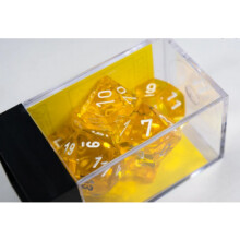 Chessex cHX23072 Würfelspiel-Set - Translucent Gelb & Weiß - 7 Stück