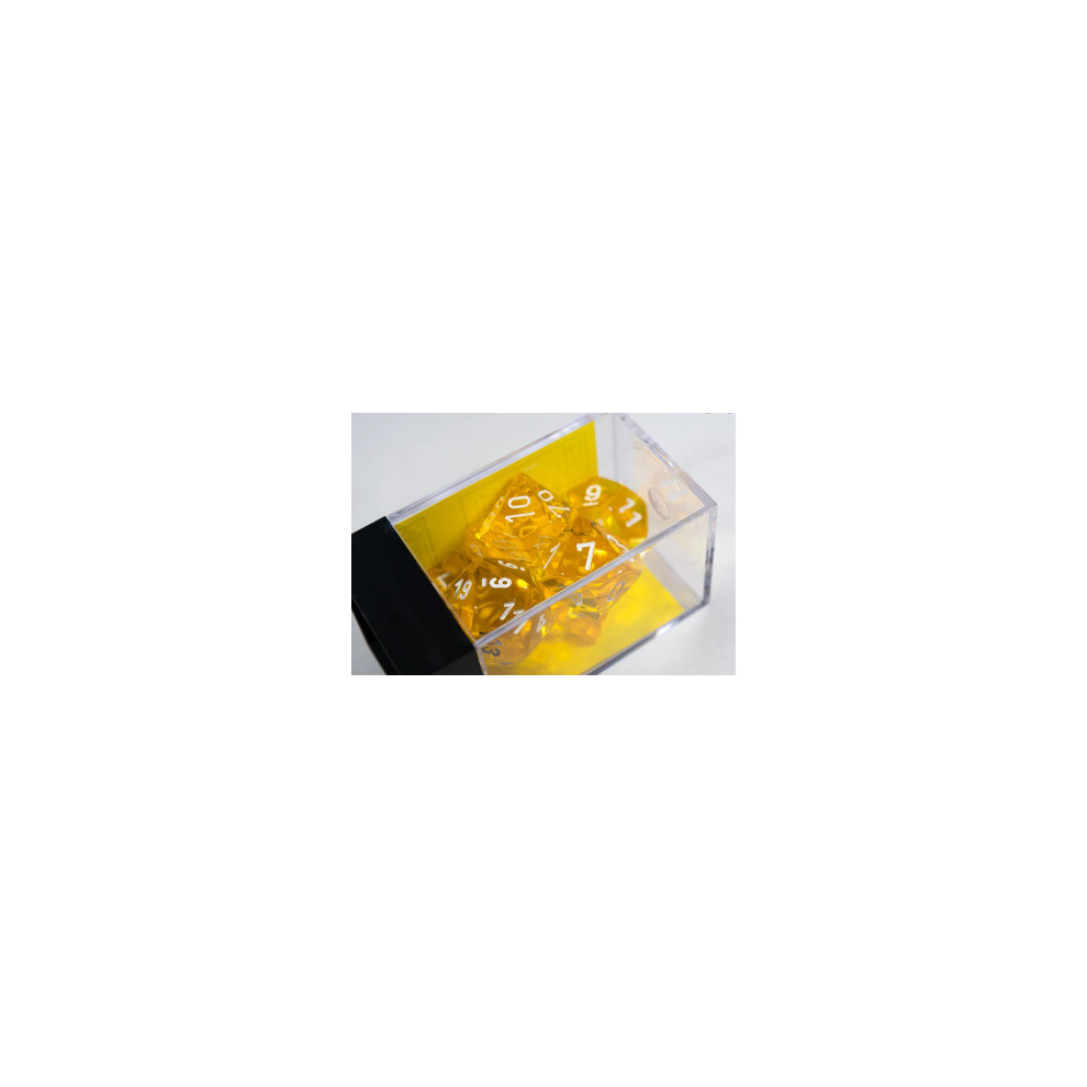 Photos - Other Toys Chessex Translucent Polyhedral 7-Die Set Yellow / White 23072
