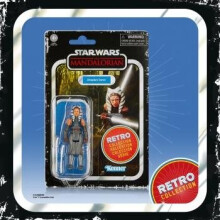 STAR WARS Retro Collection Ahsoka Tano Spielzeug, 9,5 cm groe The Mandalorian Actionfigur zum Sammeln, Spielzeug fr Kinder ab 4 Jahren
