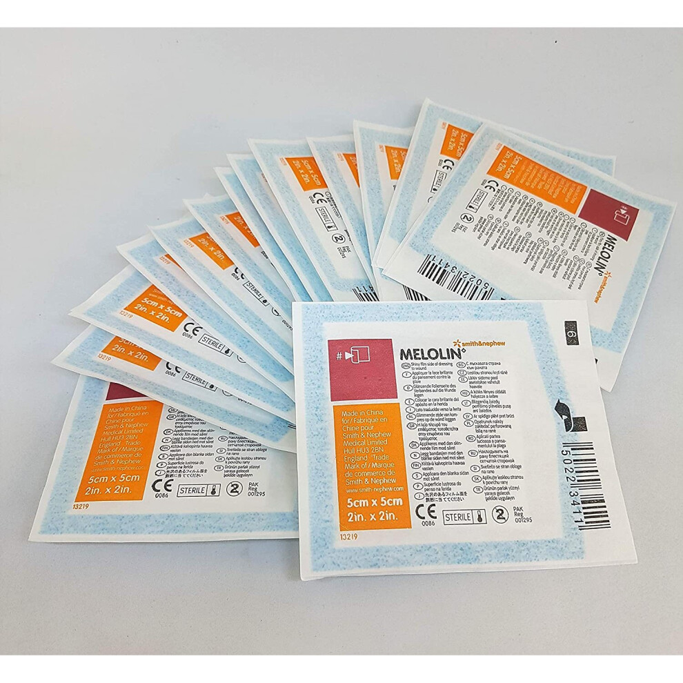 Smith & Nephew Light Melolin Sterile Dressings 5Cm X 5Cm - Pack Of 10