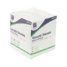 Premier Cotton Gauze Swab BP 10cm x 10cm 12ply PM1675 Pack 100