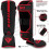 (Red, Large) RDX Shin Guards for Kickboxing, Muay Thai 3