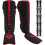 (Red, Large) RDX Shin Guards for Kickboxing, Muay Thai 1