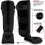 (Black, Xlarge) RDX Shin Guards for Kickboxing, Muay Thai 3
