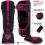 (Pink, Medium) RDX Shin Guards for Kickboxing, Muay Thai 4